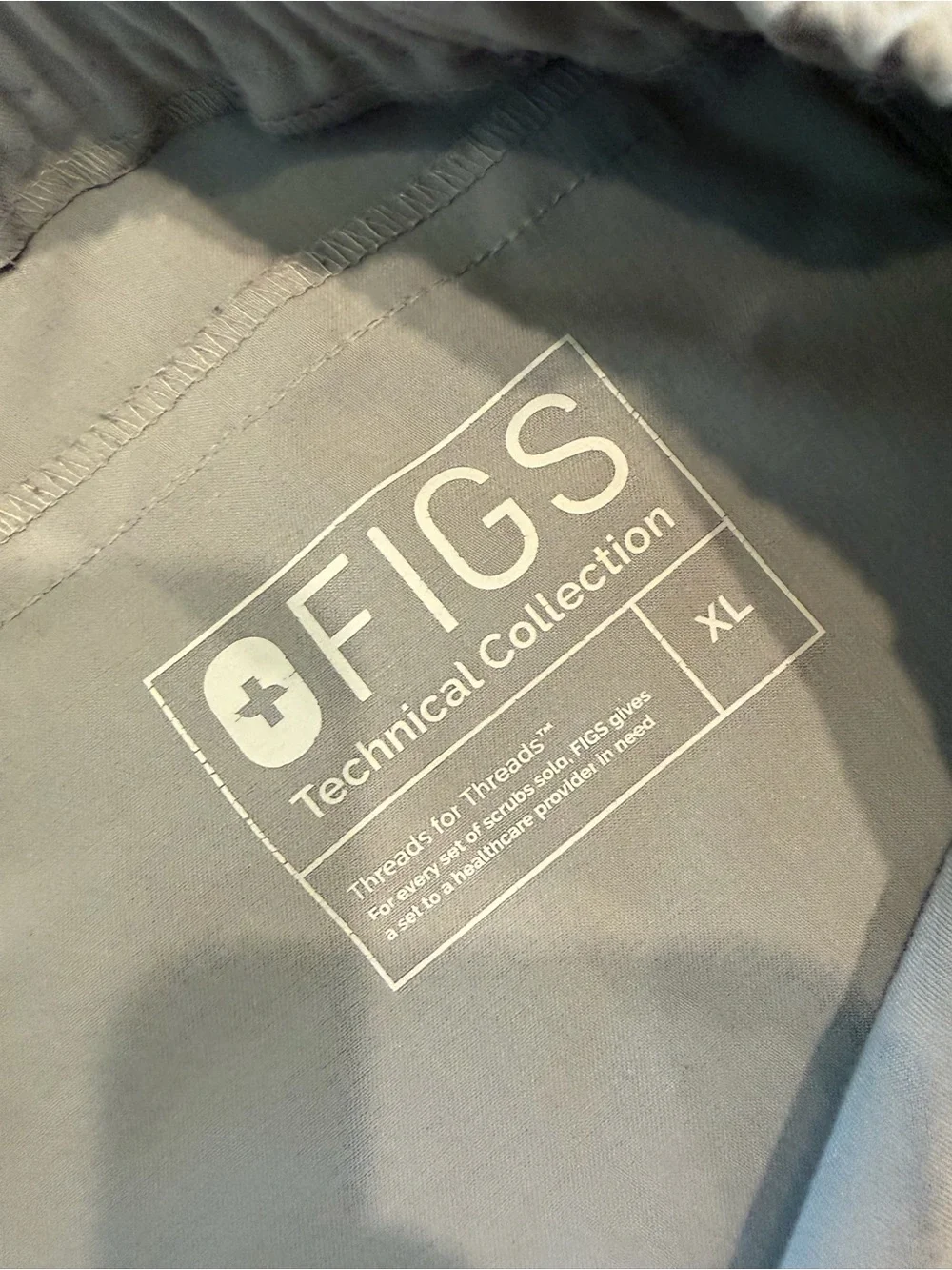 Figs Men's Light Gray Joggers with Elastic Waist & Cuffed Ankles
